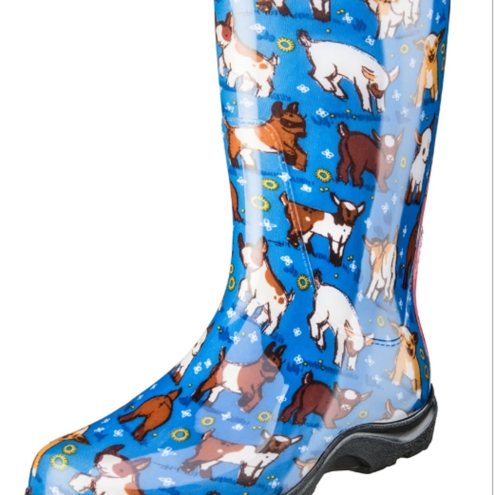 NWT- Sloggers Sky Blue Goat Boots - Picture 2 of 2